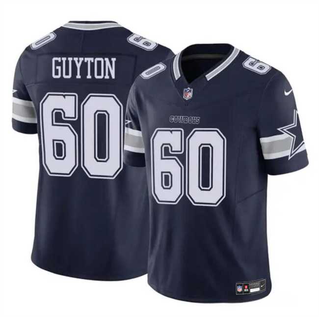 Men & Women & Youth Dallas Cowboys #60 Tyler Guyton Navy 2024 Draft F.U.S.E Vapor Untouchable Limited Stitched Jersey->dallas cowboys->NFL Jersey